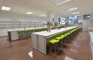 Laboratorio del colegio Luis Amigó de Pamplona