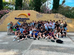 Alumnos en PortAventura