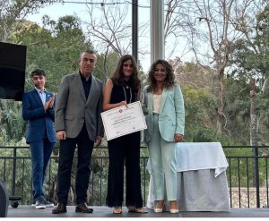 Iranzu Jiménez con el premio