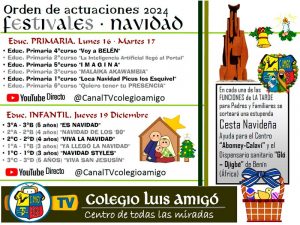 Orden de festivales colegio Luis Amigó de Pamplona