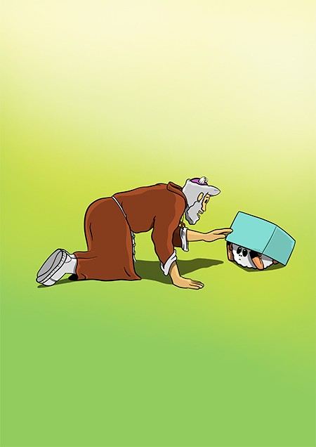 Luis Amigó con Zaika