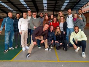 Exalumnos en el colegio amigo